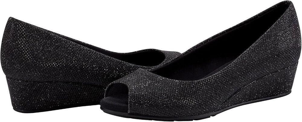 Bandolino Women's Candra 3 Wedge Black, Size 11 M